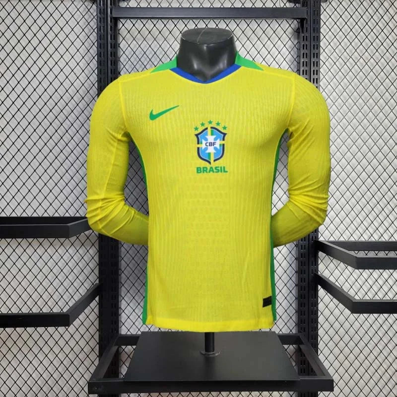 2025 Brazil Home Jersey Long Sleeve