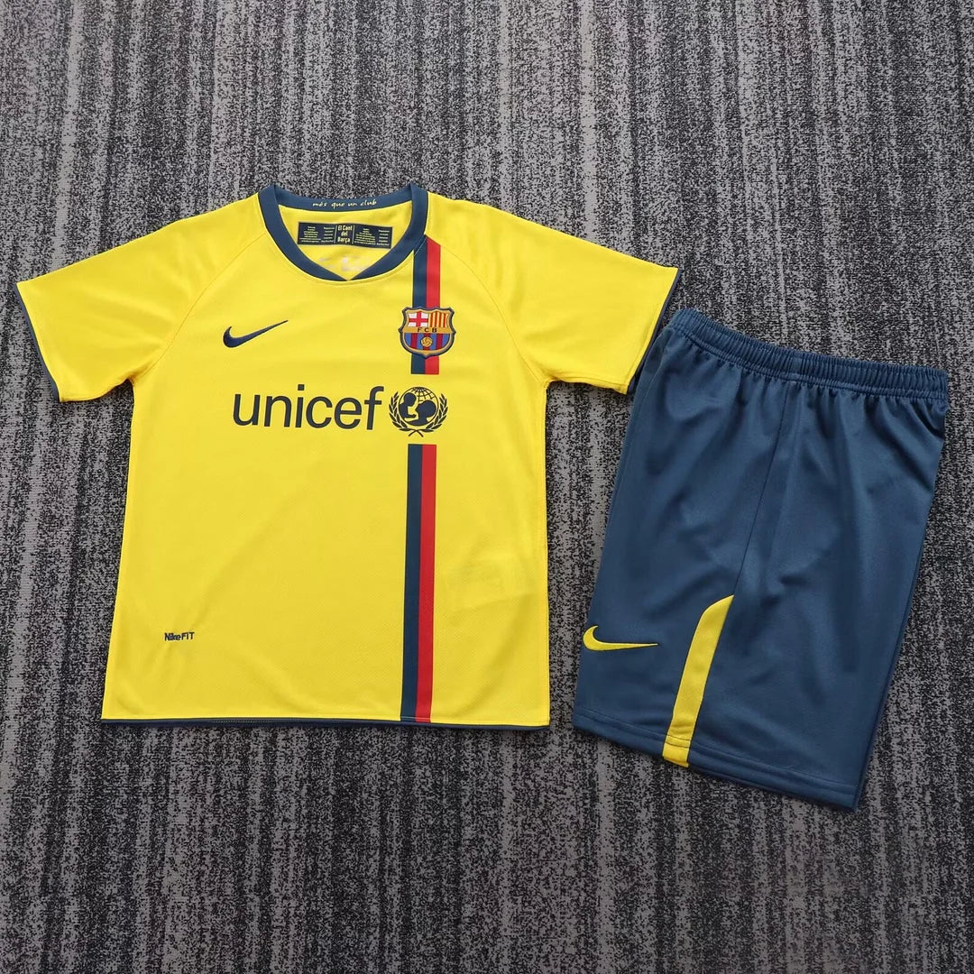 2008/2009 Retro Barcelona Away Kit Kids Size
