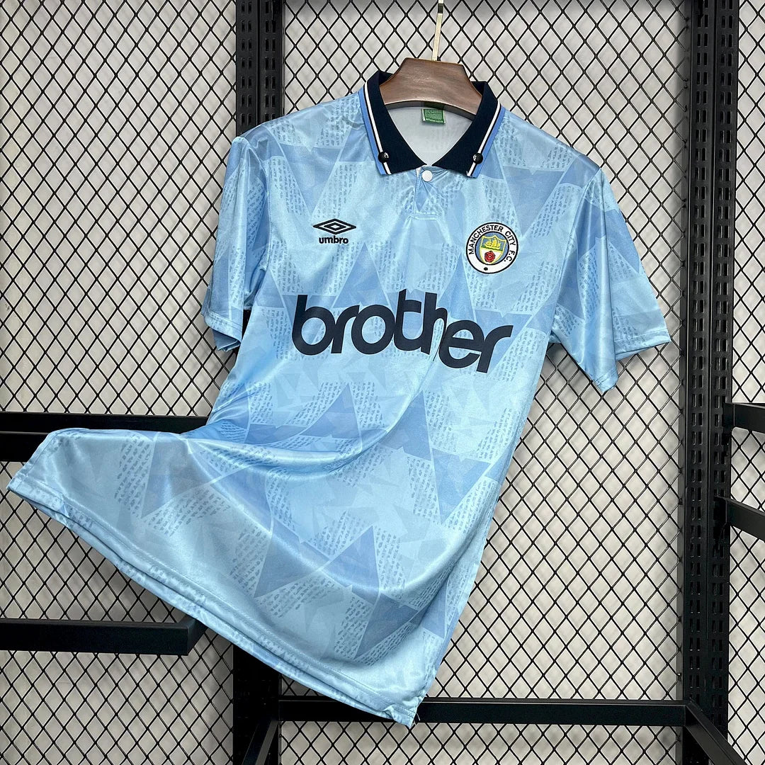 1989/1991 Retro Manchester City Home Jersey