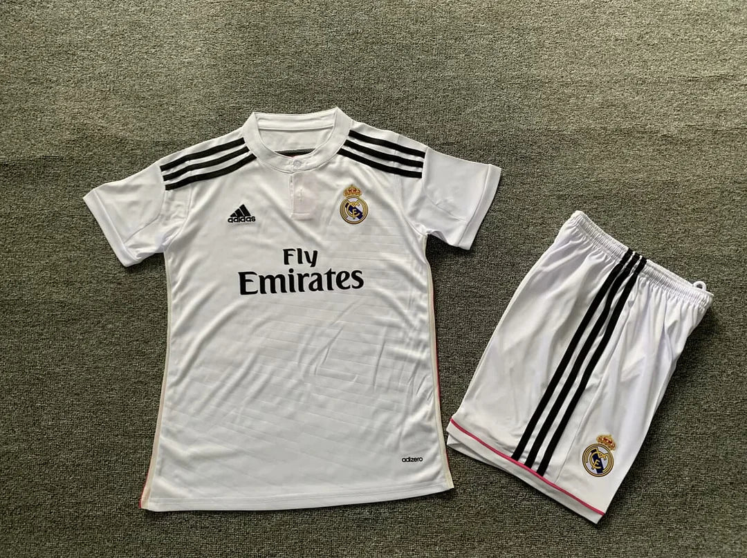 2014/2015 Retro Real Madrid Home Jersey Kids Size