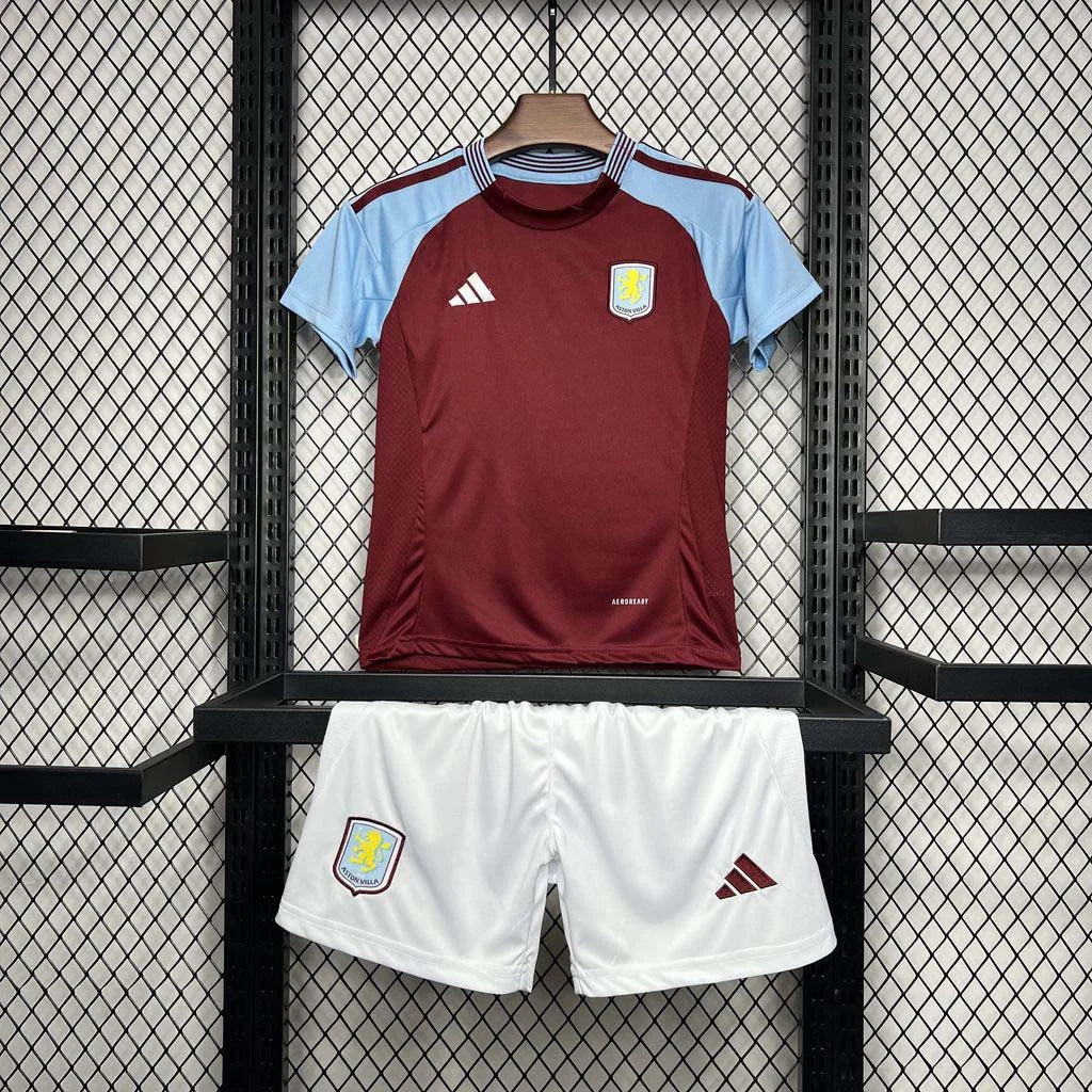 2024-2025 Aston Villa Home Kit Kids Size