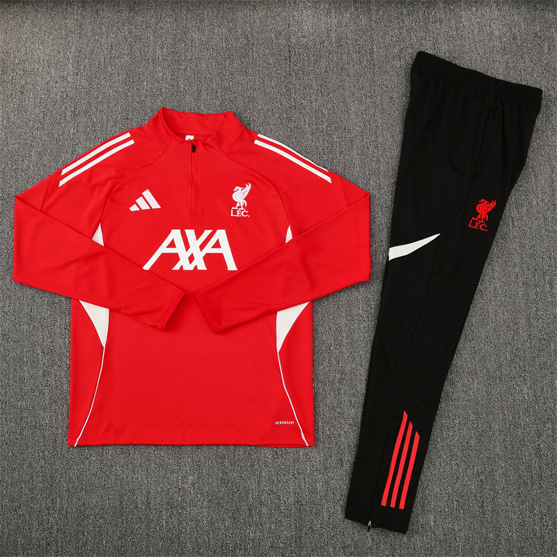 2025/2026 Liverpool Red and Black Tracksuit