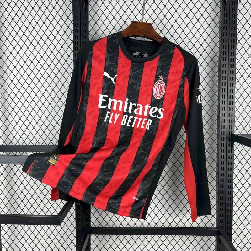 2025/2026 AC Milan Home Jersey Long Sleeve