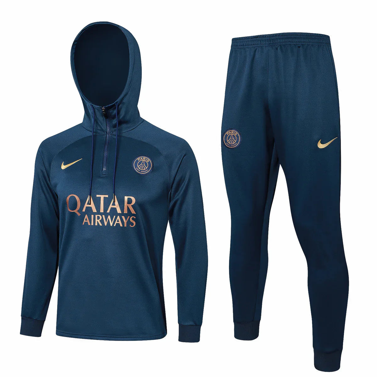 PSG Paris Saint Germain Dark Blue and Gold Tracksuit