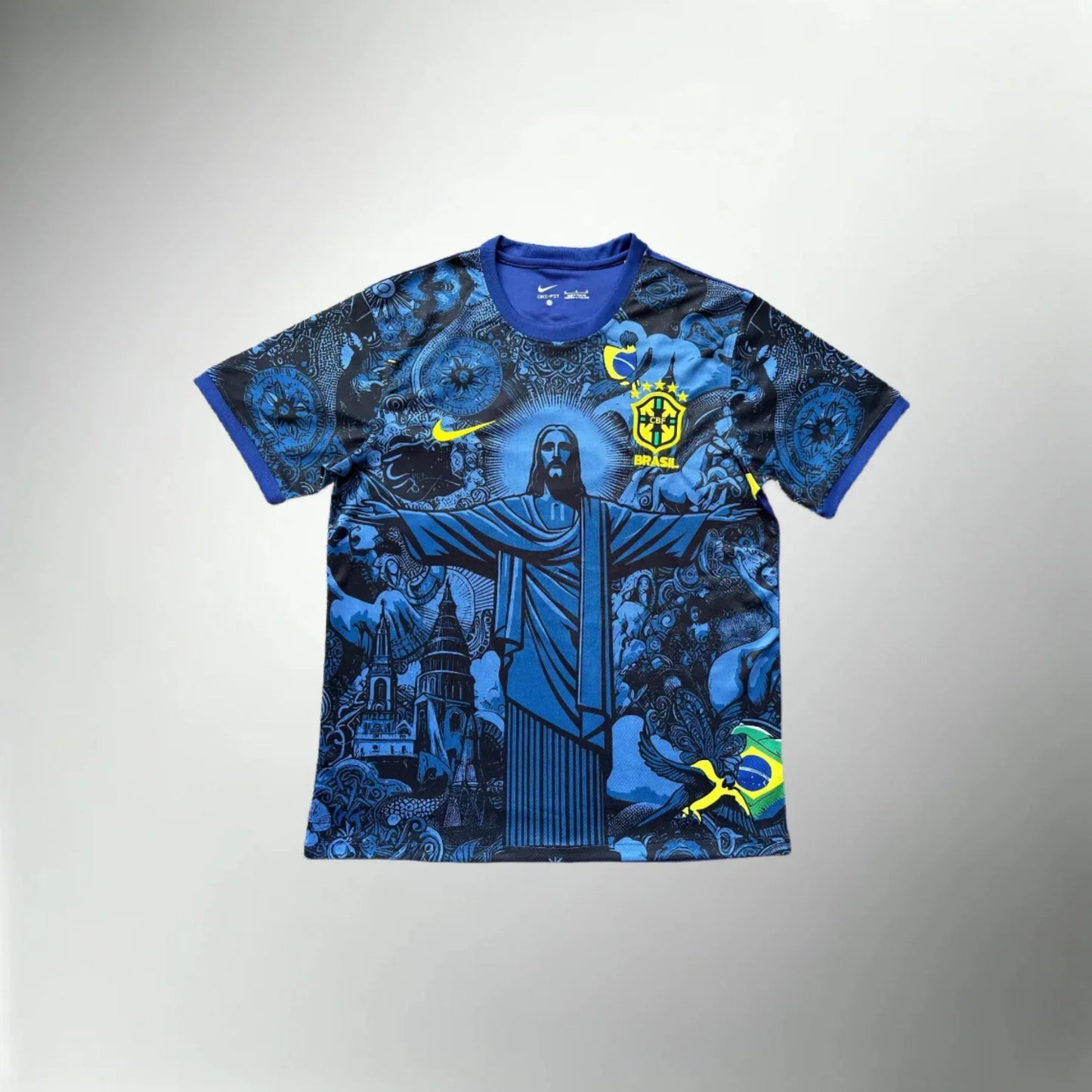 Brazil "Jesus" Navy Blue Limited Jersey