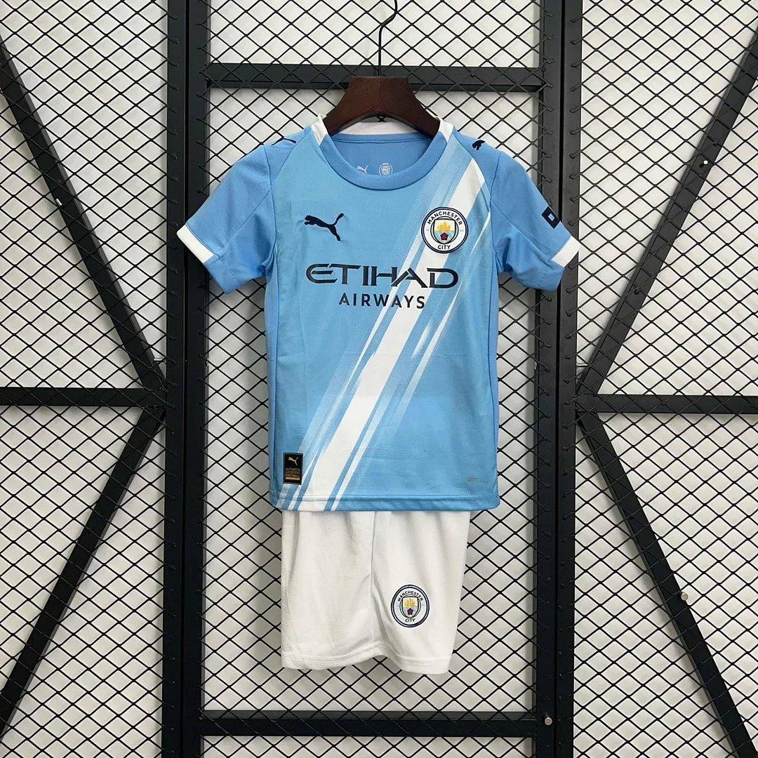 2025/2026 Manchester City Home Kids Size