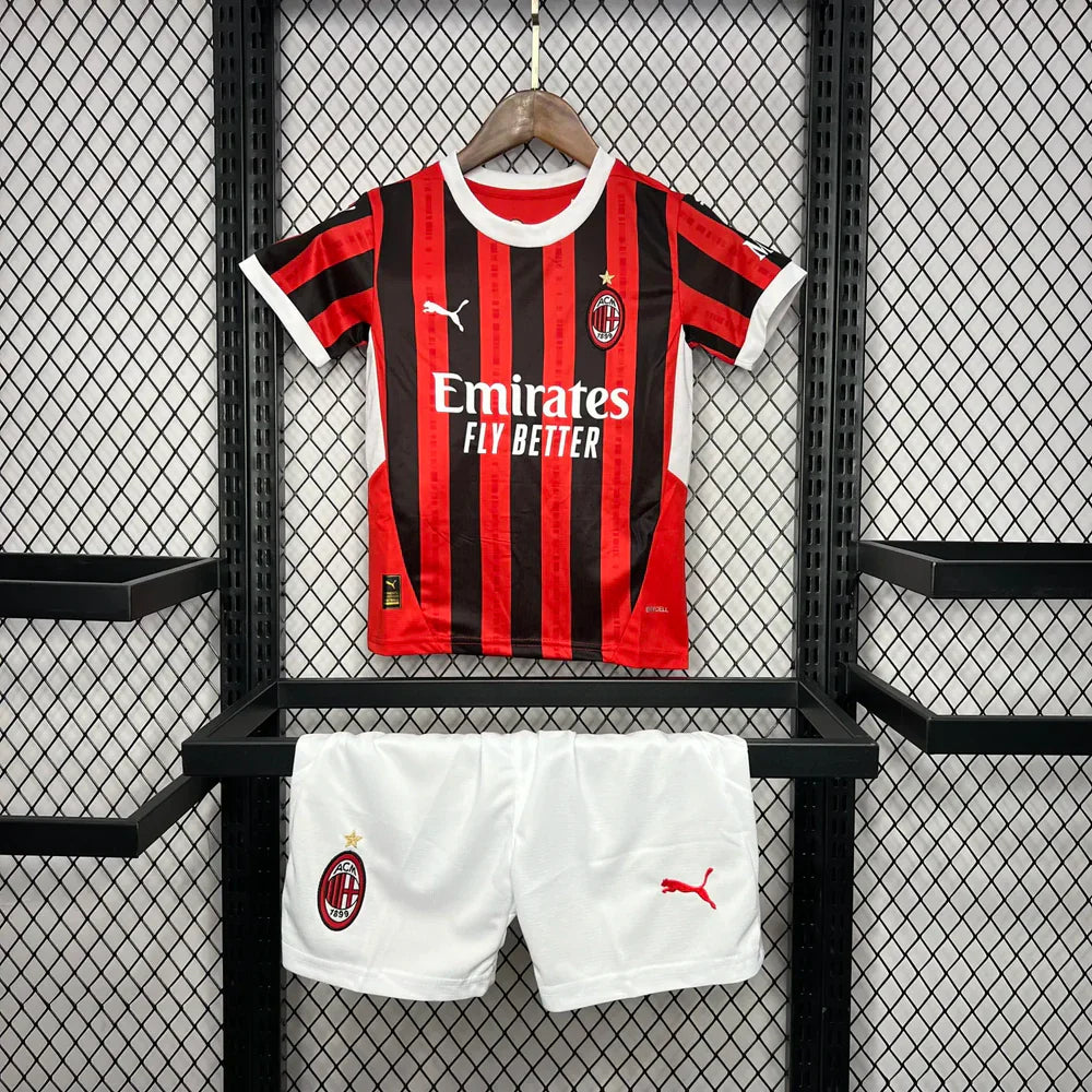 AC Milan Home 2024/2025 Jersey Kids Size