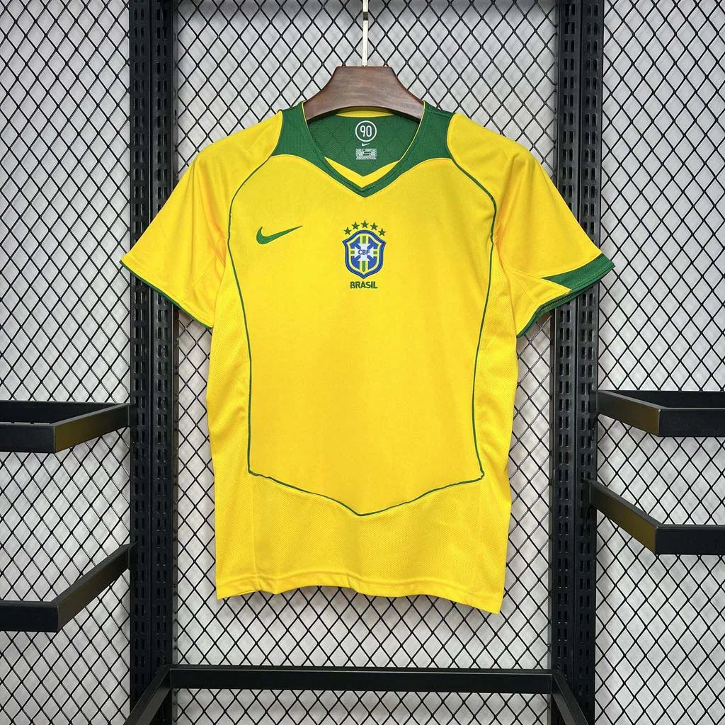 2004 Retro Brazil Home Jersey