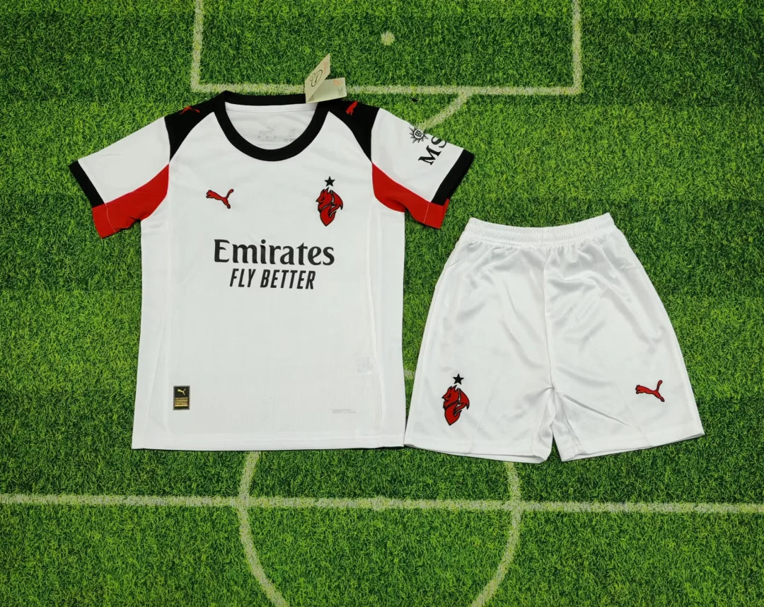 2025/2026 AC Milan Away Kit Kids Size