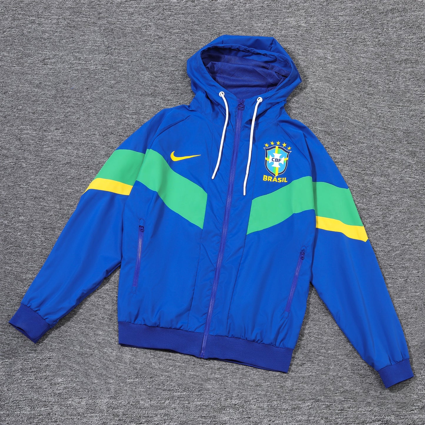 Brazil Blue and Green x Yellow Windbreaker