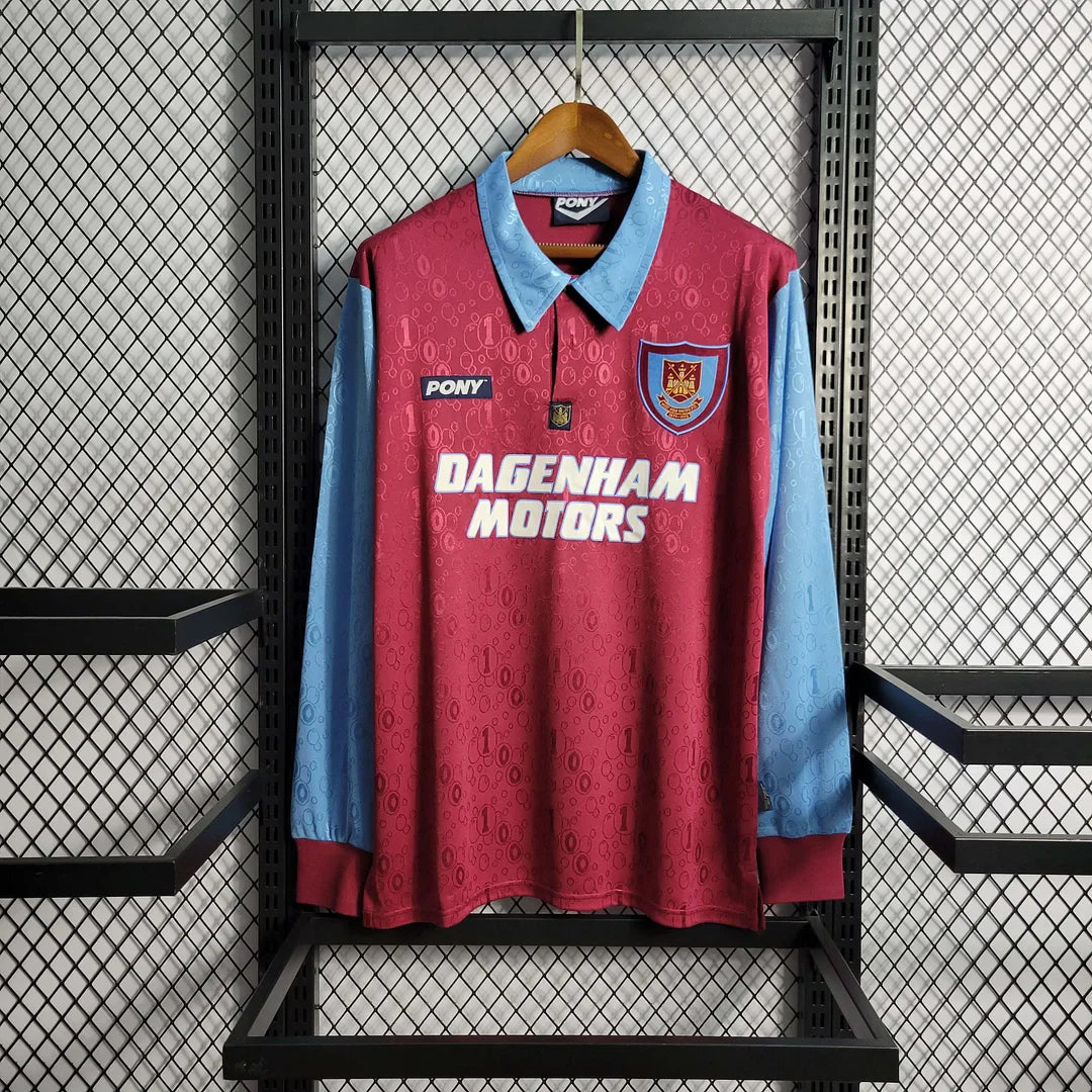 1995-1997 Retro West Ham United Home Long Sleeve