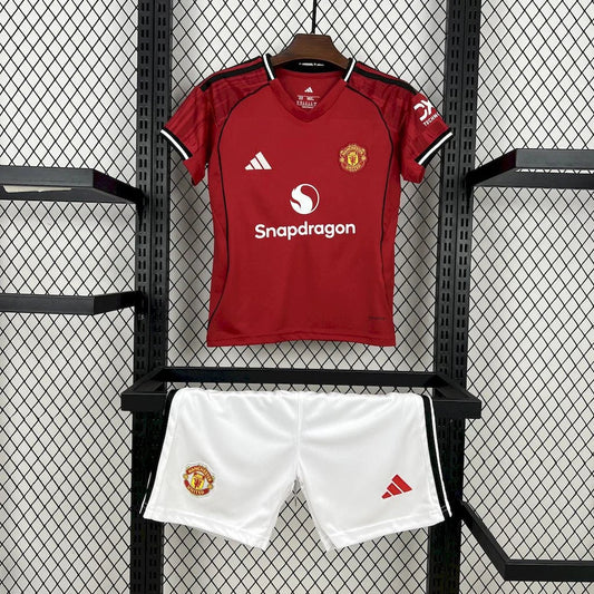 2025/2026 Manchester United Home Kit Kids Size