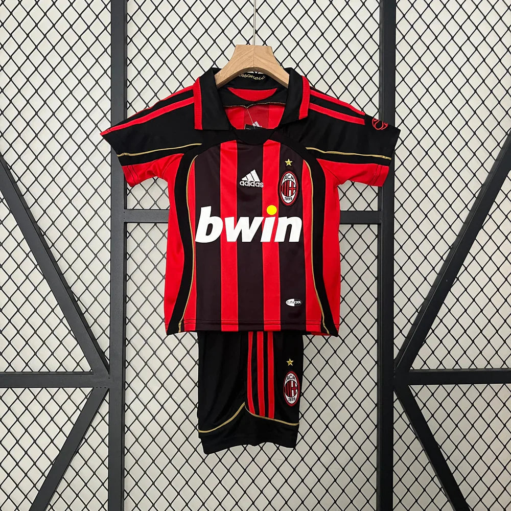 AC Milan Retro 2006/2007 Home Jersey Kids Size