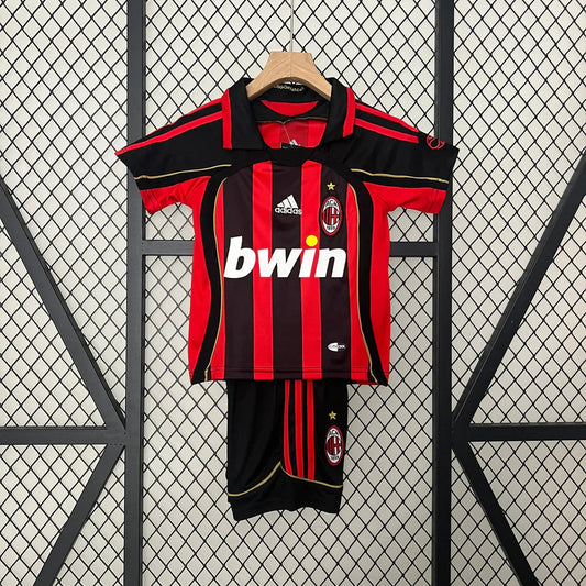 AC Milan Retro 2006/2007 Home Jersey Kids Size