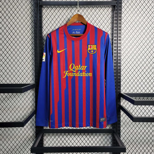 2011-2012 Retro Barcelona Home Jersey Long Sleeve