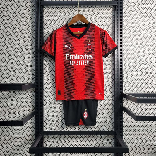 2023/2024 AC Milan Home Jersey Kids Size