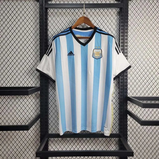 2014 Retro Argentina Home Jersey