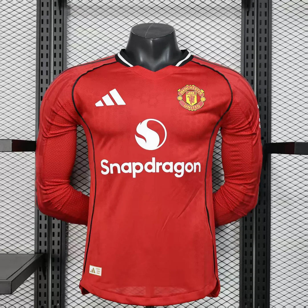 2025/2026 Manchester United Home Long Sleeve