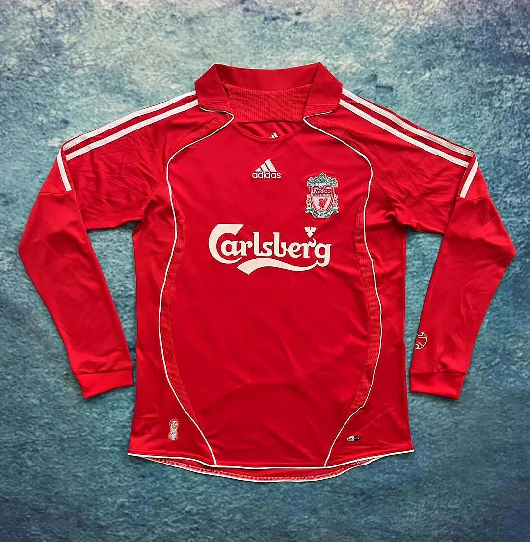 2006-2007 Retro Liverpool Home Jersey Long Sleeve