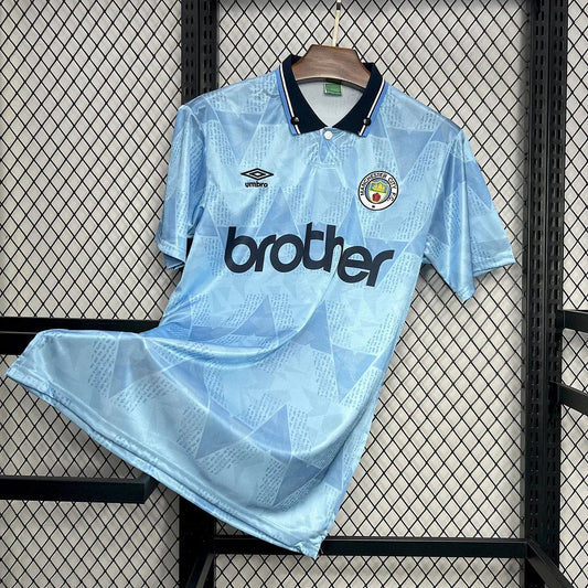 1989/1991 Retro Manchester City Home Jersey