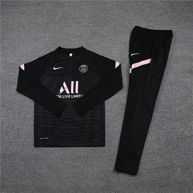 PSG Paris Saint Germain Black and Pink Tracksuit