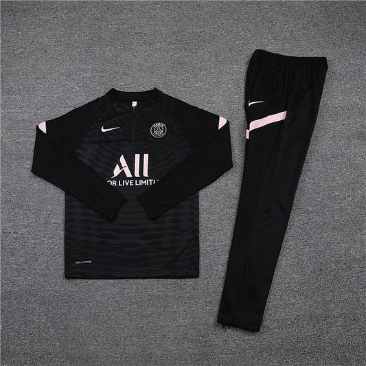 PSG Paris Saint Germain Black and Pink Tracksuit