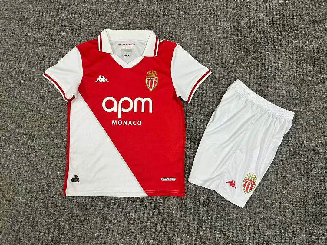2024/2025 AS Monaco Home Kit Kids Size