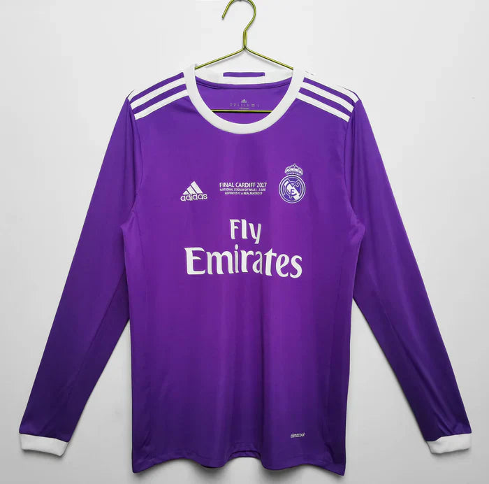 Real Madrid Retro 2016-2017 Long Sleeve Away Kit