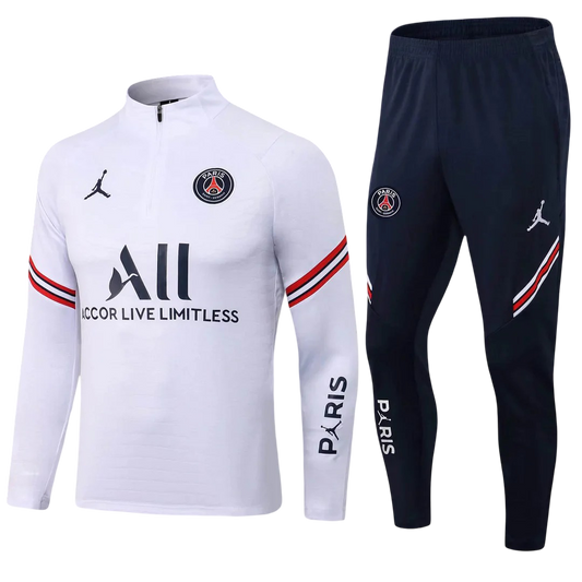 Psg Paris Saint-Germain White Tracksuit