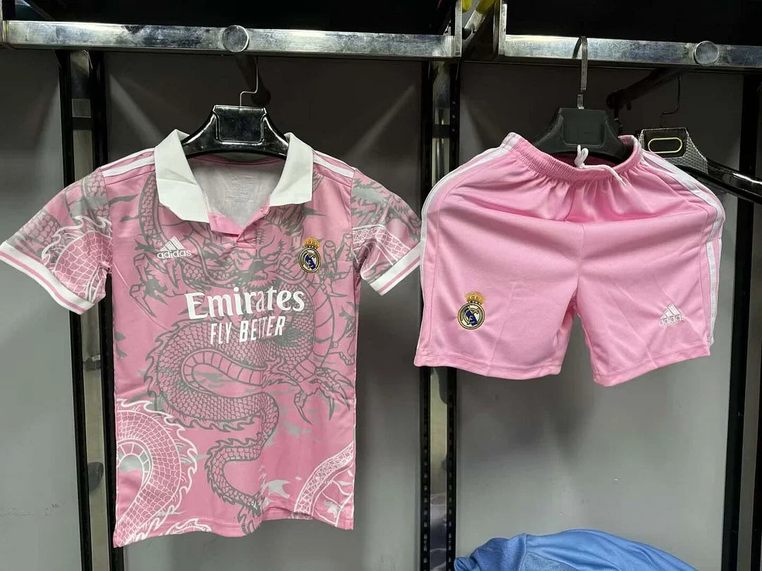 Real Madrid "Dragón Rosa" Limited Jersey Kids Size