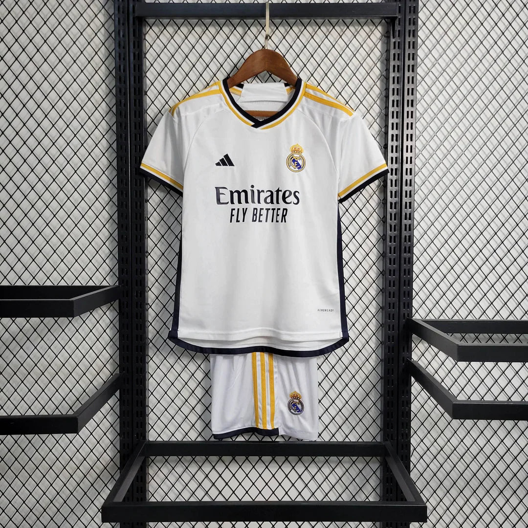 2023/2024 Real Madrid Home Kit Kids Size
