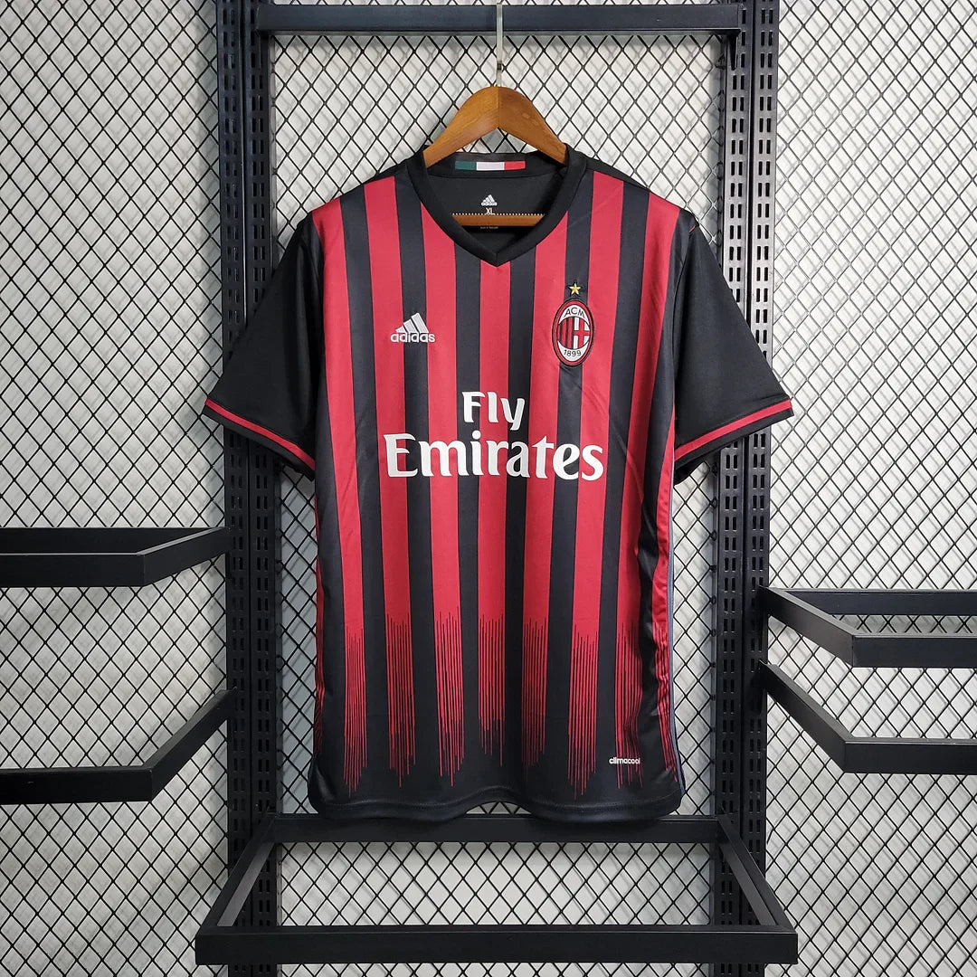 2016-2017 Retro AC Milan Home Jersey