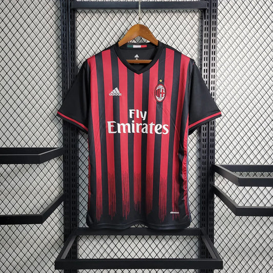 2016-2017 Retro AC Milan Home Jersey