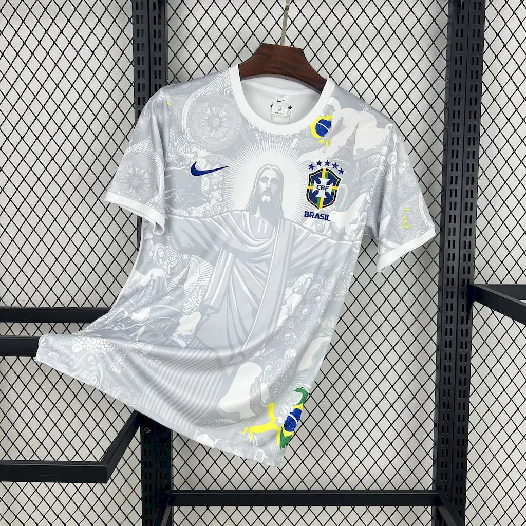 Brazil "Jesus" White Limited Jersey