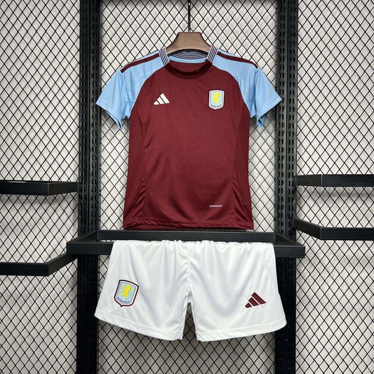 2024-2025 Aston Villa Home Kit Kids Size