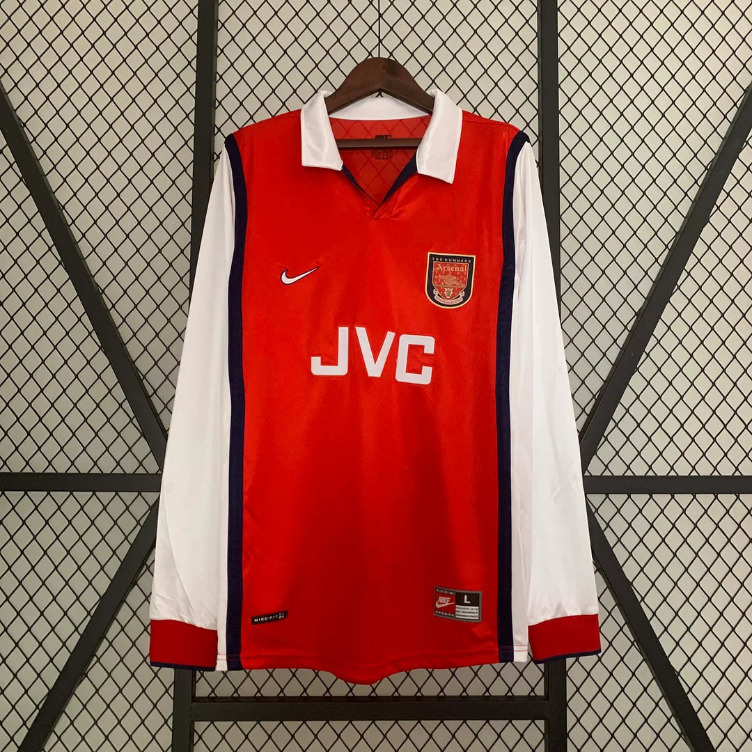 1998-1999 Retro Arsenal Home Jersey Long Sleeve