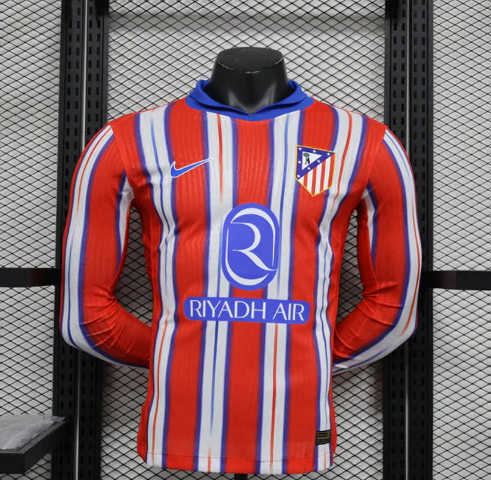 Atletico Madrid 2024/2025 Home Kit Long Sleeve
