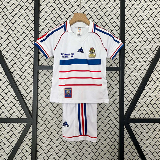1998 Retro France Away Kit Kids Size