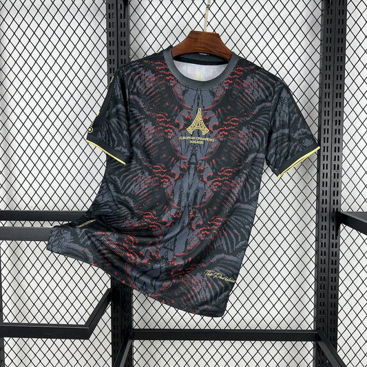 PSG Paris Saint-Germain "CAMPEONES DE EUROPA" Black Limited Jersey