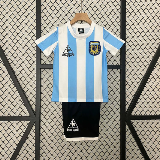 1986 Retro Argentina Home Kit Kids Size