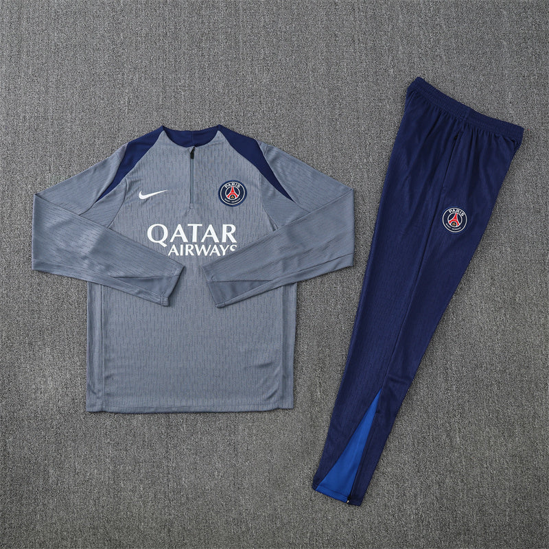 PSG Paris Saint Germain Grey and Blue Tracksuit