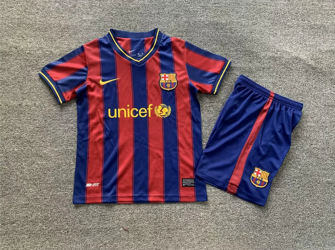 2009/2010 Retro Barcelona Home Kids Size