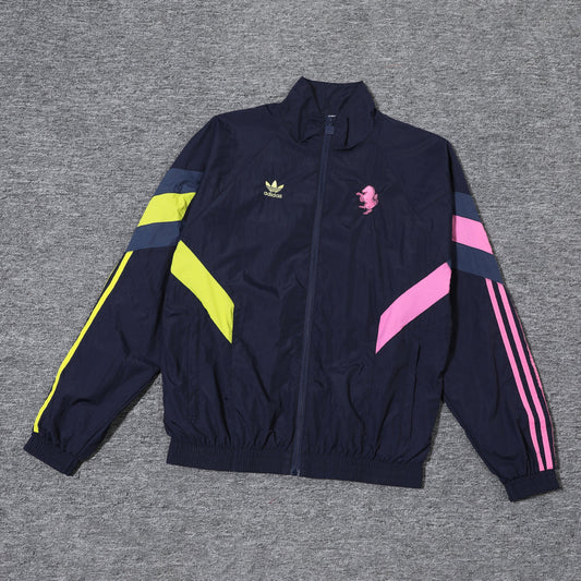 Juventus Dark Blue and Pink x Light Green Jacket