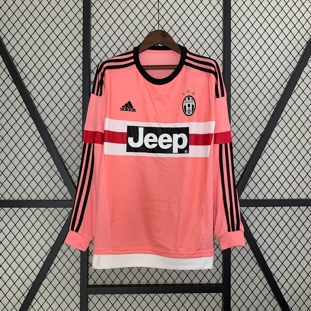 2015-2016 Juventus Retro Away Jersey Long Sleeve