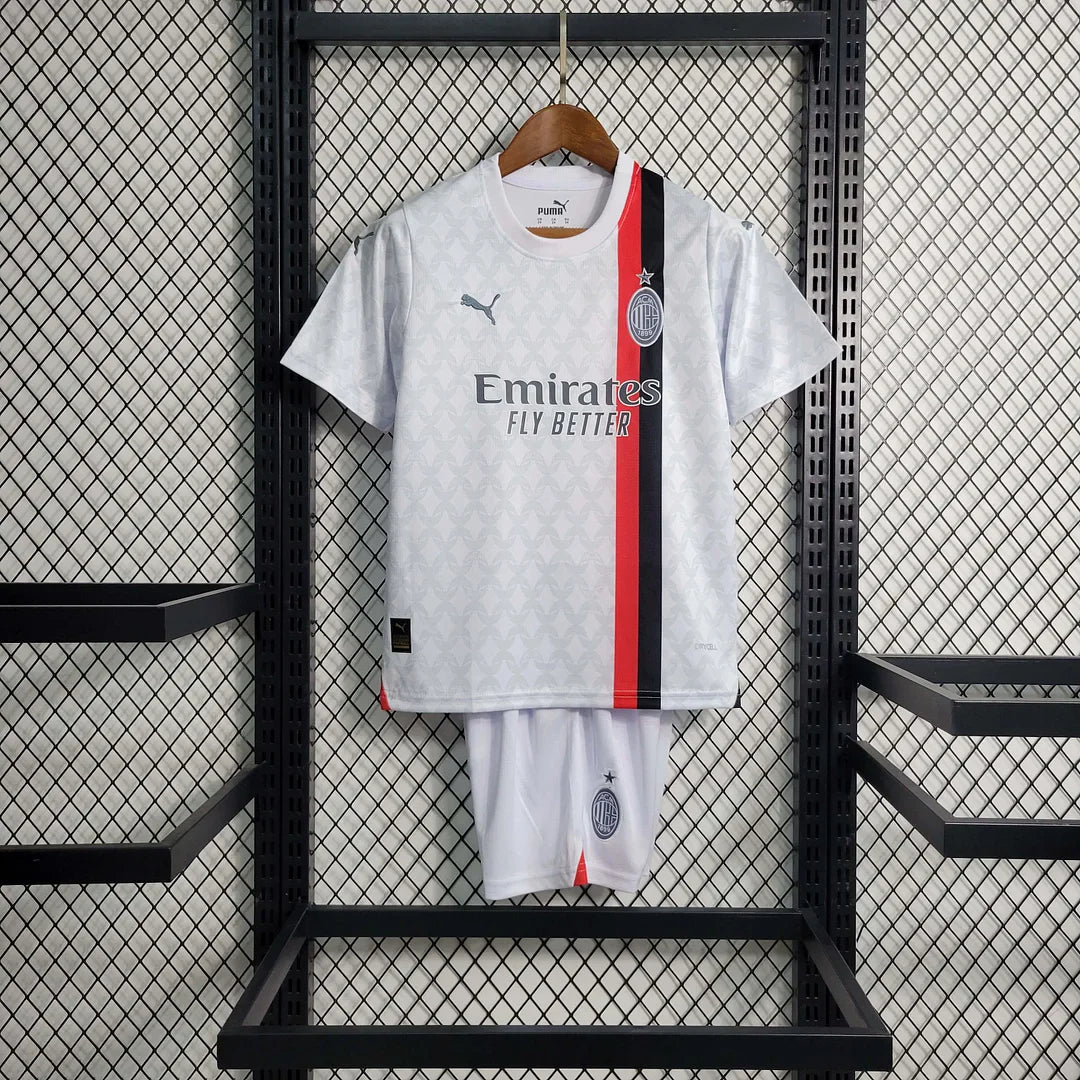2023/2024 AC Milan Away Jersey Kids Size