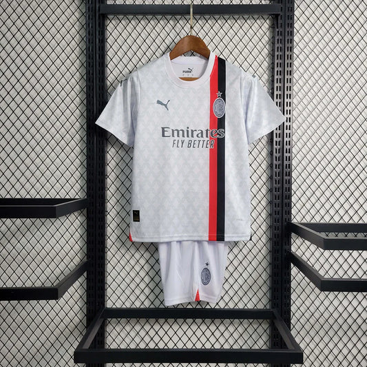 2023/2024 AC Milan Away Jersey Kids Size