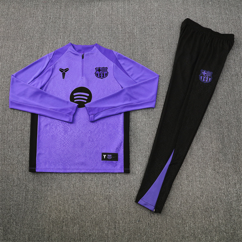 2025/2026 Barcelona Purple and Black Tracksuit
