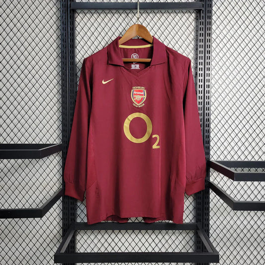 Arsenal Retro 2005-2006 Home Jersey Long Sleeve