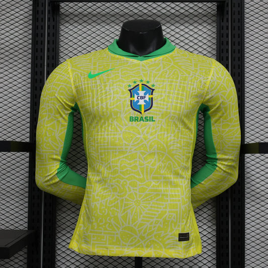 Brazil 2024/2025 Home Kit Long Sleeve