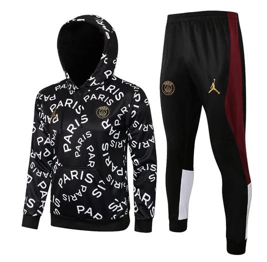 PSG Paris Saint Germain Black and Gold Tracksuit